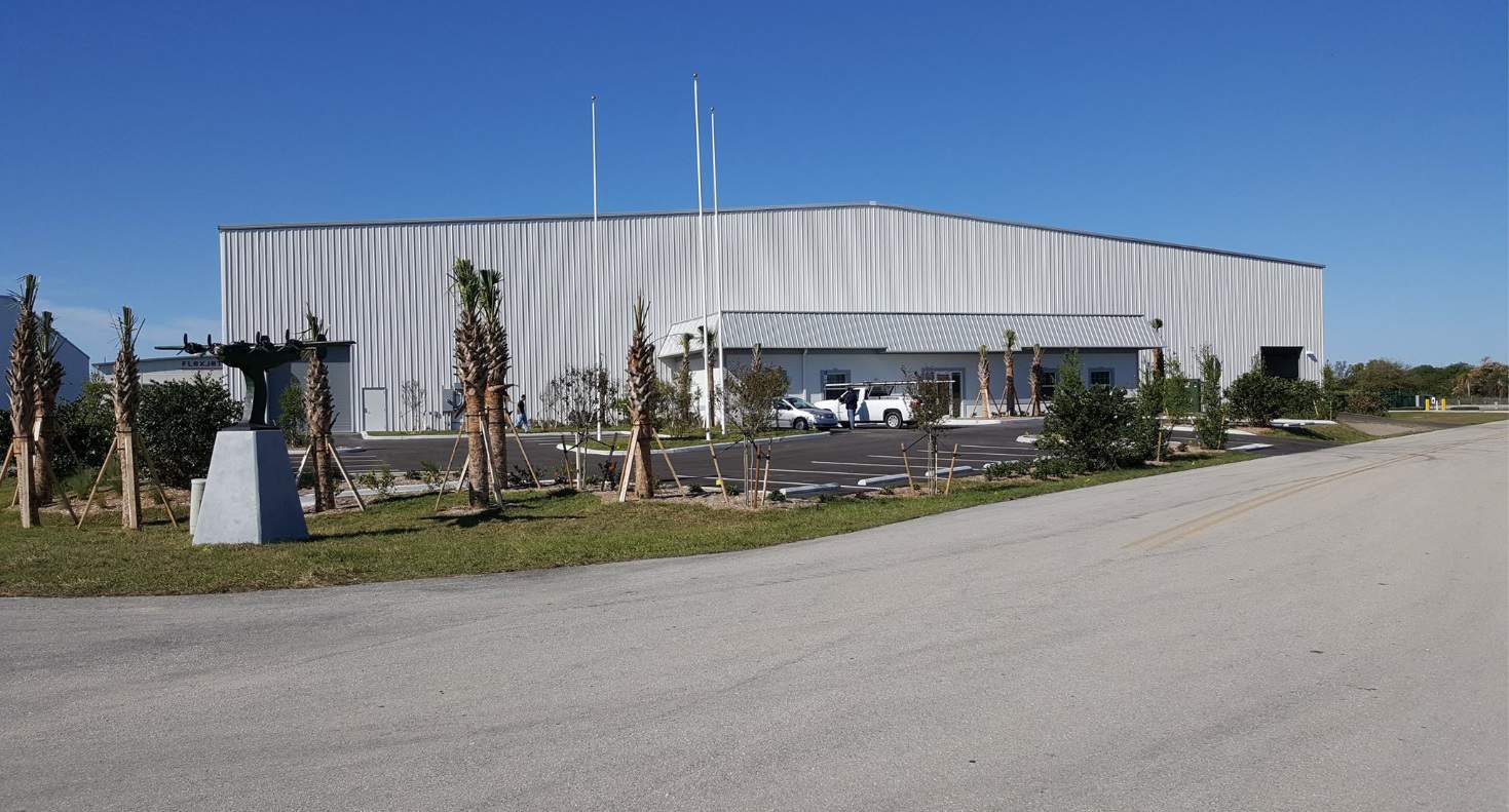 Anderson Allen North Hangar Naples – custom hangar street view